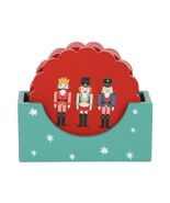 Nutcracker Coaster Set – Festive Holiday Drink Coasters &amp; Table Decor - $10.99