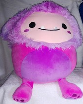 Squishmallows Woxie the Magenta Bigfoot with Tie-Dye Mane 14&quot; NWT - £30.76 GBP