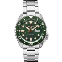 NEW Seiko 5 Sports Green Men&#39;s Automatic Watch Green Dial 42.5mm SRPD63 - £156.83 GBP