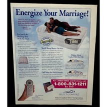 Select Comfort Mattress Print Ad Vintage 90s Energize Your Marriage Slee... - £7.49 GBP