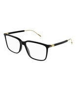 GUCCI GG1273O 001 Black/Gold 56mm Eyeglasses New Authentic - $410.43 CAD