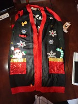 XL Merry &amp; Bright Christmas Vest-BRAND NEW-SHIPS SAME BUSINESS DAY - £45.74 GBP