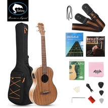 30&#39;&#39; Baritone Ukulele Zebrawood Acoustic Electric Uke Satin With Truss R... - $123.74