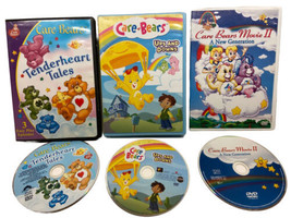 Care Bears Lot of 3 dvd Movies in Tall Cases Tender Tales Movie 2 - £10.69 GBP