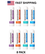 New 8 PACK BoomBoom Nasal Inhaler Stick Energy Boost Focus Aromatherapy Oil - $36.58 CAD