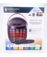 SINGCAST One Video Casting Karaoke System Bluetooth Light Show Voice Cha... - $87.03