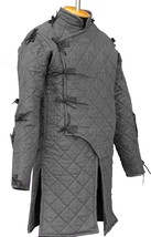 Medieval Viking armor long Gambeson Aketon Thick Padded Jacket Cosplay S... - $77.94+