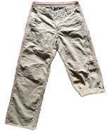 prAna Hiking Roll-Up Snap Convertible Cargo Pants Gusseted Crotch Size 3... - £20.50 GBP