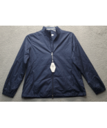 Greg Norman Golf Windbreaker Jacket Women L Navy Elastic Cuff Long Sleev... - $24.36