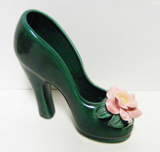 Ceramic High Heel with Applied Flower California Pottery? - $20.00