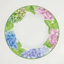 American Atelier At Home - Hydrangea - 9.25&quot; Large Rim Porcelain Soup Bowl - £7.82 GBP