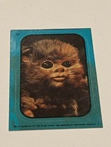 Star Wars Trading Card 1983 Topps Sticker Baby Ewok 15 blue Border return jedi - £10.84 GBP