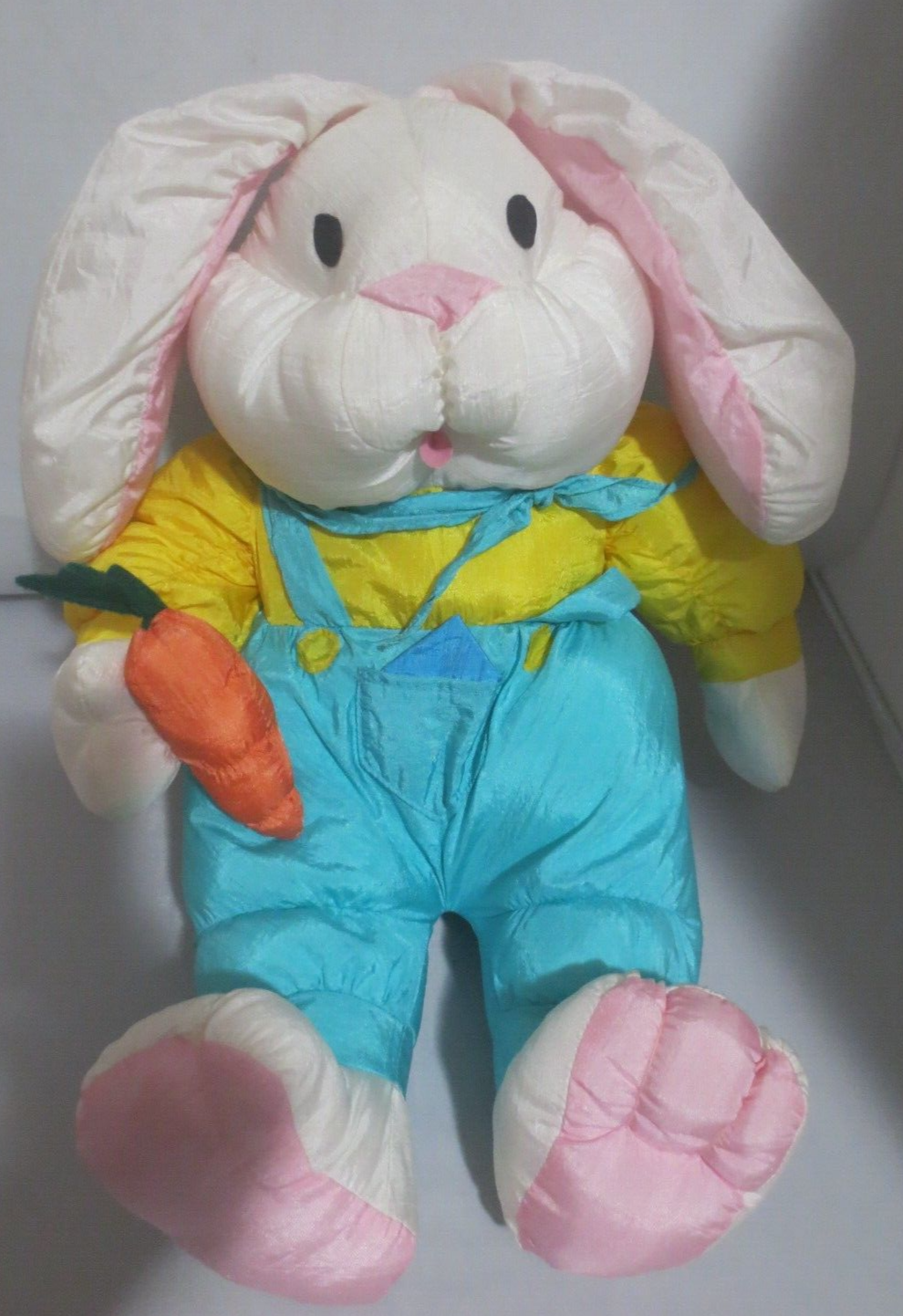 INTERNATIONAL SILVER CO Bunny Rabbit Soft Nylon Puffalump Style Plush 17" - £13.63 GBP