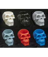 Human Skull Shaped Cactus Succulent Plant Pot Pencil Holder Planter Colo... - €5,16 EUR+