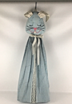 Baby Nursery Hanging Bunny Rabbit Diaper Stacker Blue Organizer Animal V... - £39.07 GBP