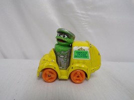 ORIGINAL Vintage 1987 Playskool Oscar the Grouch Metal Garbage Truck - £7.90 GBP