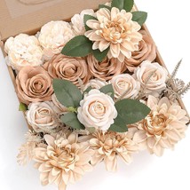 Yyhuawu Artificial Flowers Combo Box Set Gradient Color Flower Leaf With... - £27.10 GBP