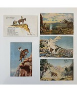 x5 L.H. Larsen 1940s Postcards - Unposted - 1,2,6,7,23 - £26.20 GBP