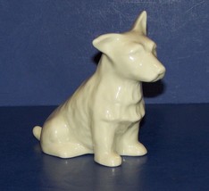 Lovely Irish Belleek Scottish Terrier Corgi Dog Green Mark 3 1/2&quot; Figurine - £18.09 GBP