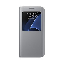 Samsung Galaxy S7 Edge Protective SView Case Cover - Silver  - £78.15 GBP