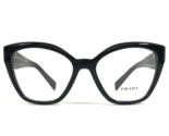 PRADA Eyeglasses Frames VPR 20Z 16K-1O1 Shiny Black Cat Eye Full Rim 52-... - $144.71