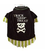 Dog Halloween Pirate Costume Trick Arrr Treat Pet Shirt Size XS Glow in ... - £5.86 GBP