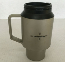 Vintage retro plastic thermo auto mug car drink cup with lid movie photo prop - £15.69 GBP