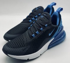 NEW Nike Air Max 270 Anthracite Black White Blue AH8050-028 Men’s Size 12 - £140.51 GBP