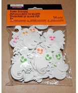 Halloween Foam Stickers 54pc Creatology Ghosts 1 1/2&quot; x 1 1/2&quot; 170H  - £3.94 GBP