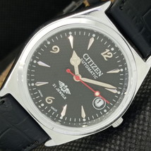 Vintage Refurbished Citizen Auto 8200 Japan Mens Date Black Watch 605-a314167-6 - £18.38 GBP