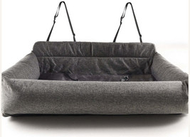 Luxury PupProtector Memory Foam Dog Car Bed - Single Seat Gray - £86.16 GBP