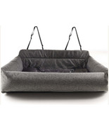 Luxury PupProtector Memory Foam Dog Car Bed - Single Seat Gray - £87.13 GBP