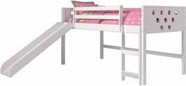 Aria Twin White Loft Bed with Slide - £424.93 GBP+