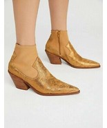 FREE PEOPLE Femmes Talons Hauts Jackson West Gold Or Taille EU 37 OB690855  - £52.76 GBP