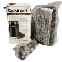 Coffee Grinder Cuisinart 12-Cup Electric Stainless Steel Blades &amp; Bowl Black New - $14.63