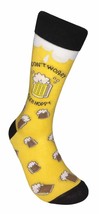 Don&#39;t Worry BEER Hoppy Mug FineFit Mens Fun Novelty Socks Size 10-13 Fun... - £9.38 GBP