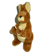 Vintage 1996 GANZ Kayla Kangaroo With Baby Joey 14 inch Plush Stuffed An... - $21.99