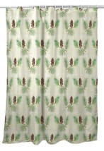 Betsy Drake Betsy&#39;s Pine Cone Shower Curtain - £85.68 GBP