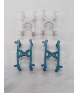 (4) Micro Machine Car Displays (2) Blue (2) White - $238.70 MXN