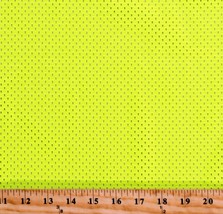 Safety High Visibility Yellow Sports Mesh 62&quot; Wide Fabric by the Yard D1... - $5.97
