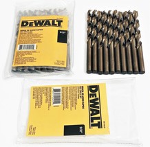 20 Dewalt 9/32&quot; Gold Ferrous High Speed Steel Drill Bits Metal Hss Jobber - £36.44 GBP