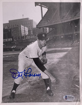 Don Larsen Autografato 7x9 New York Yankees Filo Foto Bas - £92.36 GBP