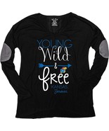 NCAA Kansas Jayhawks Liquid Jersey Long Sleeve Patch Tee, Black, Medium - $12.86