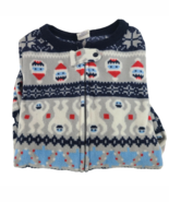 Baby Gap One Piece Winter Abominable Snowman Christmas 18-24m Fleece Foo... - $19.87 CAD