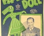 Vintage Paper Doll Sheet Music 1942 Bing Crosby - $8.90