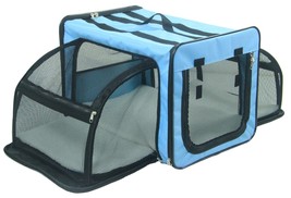 Pet Life Capacious Dual-Sided Travel Expandable Wired Dog Crate - Collapsible an - £43.27 GBP+