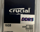 Crucial - CT16G56C46S5 - 32GB 262-Pin DDR5 SODIMM 5600 PC5-44800 Laptop ... - $89.95