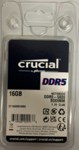 Crucial - CT16G56C46S5 - 32GB 262-Pin DDR5 SODIMM 5600 PC5-44800 Laptop ... - $1,695.32 MXN