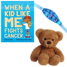 When a Kid Like Me Fights Cancer with Fuzzy Teddy Bear Stuffed Animal Buddy and  - £23.97 GBP