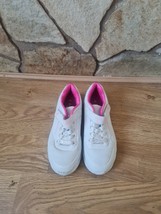 skechers White/pink Girls Trainers Size 1uk/33.5eur Express Shipping - $22.50